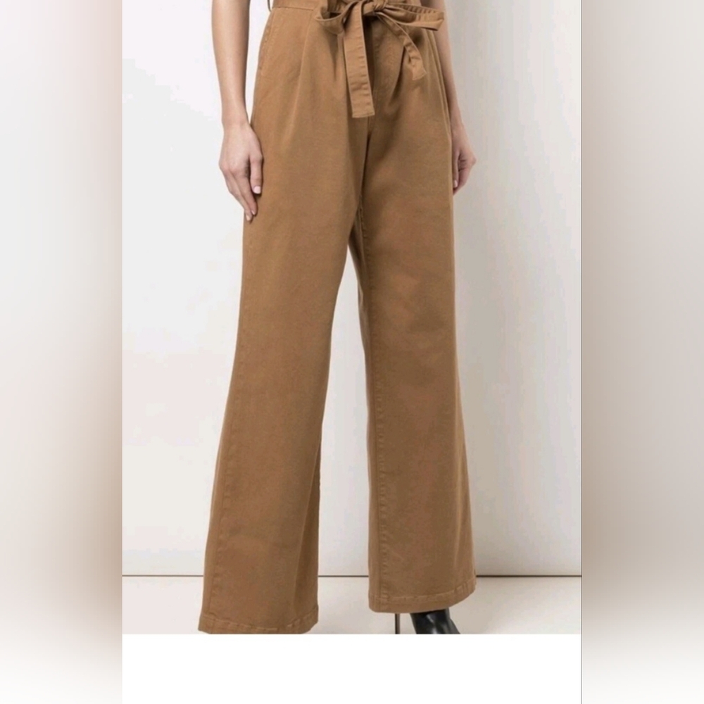 Alice + Olivia Brown Wide-Leg Pants
